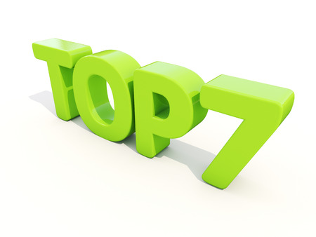 Top icon on a white background. 3D illustrationの写真素材
