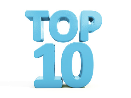 Top icon on a white background. 3D illustrationの写真素材