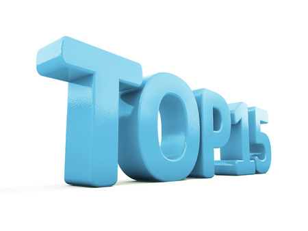 Top icon on a white background. 3D illustrationの写真素材