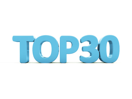 Top icon on a white background. 3D illustrationの写真素材