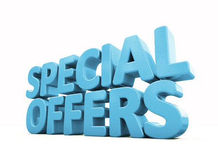 Special offers icon on a white background. 3D illustrationの写真素材