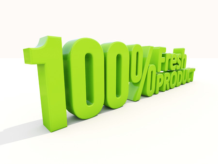 Fresh Product icon on a white background. 3D illustrationの写真素材