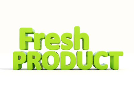 Fresh Product icon on a white background. 3D illustrationの写真素材
