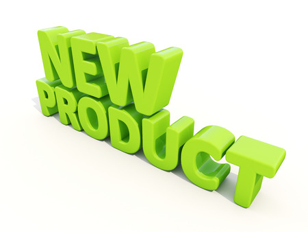 New Product icon on a white background. 3D illustrationの写真素材