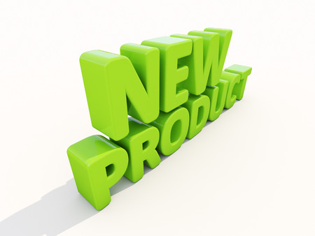 New Product icon on a white background. 3D illustrationの写真素材