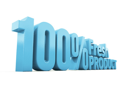 Fresh Product icon on a white background. 3D illustrationの写真素材