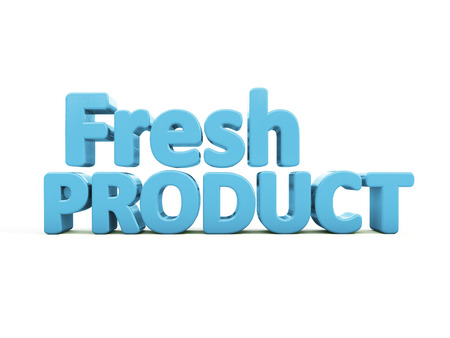 Fresh Product icon on a white background. 3D illustrationの写真素材