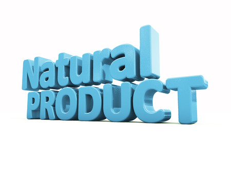 Natural Product icon on a white background. 3D illustrationの写真素材