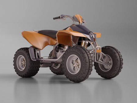 ATV quad bike, studio shooting, soft lightingの写真素材