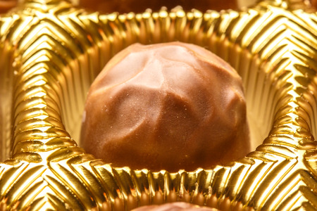 Closeup Of Variety Chocolate Pralines, Close Up Shot Of Chocolates Box, Assorted Box Chocolate, Box Of Chocolates With Many Variations, Bon Appetit, Sweet, Fresh And Tasty, Delicious, Yum-Yum, Yammyの写真素材