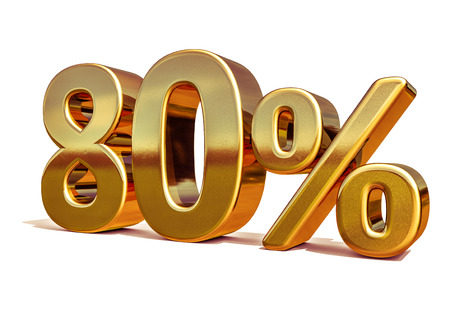 Gold Sale 80%, Gold Percent Off Discount Sign, Sale Banner Template, Special Offer 80% Off Discount Tag, Golden Eighty Percentages Sign, Gold Sale Symbol, Gold Sticker, Banner, Advertising, Luxury Saleの写真素材