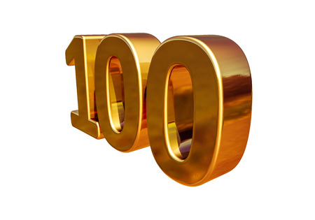 100th Anniversary, 100th birthday, 100 years, Number One Hundred Gold, Numeral 100, 100 Greeting Card, 100th Number, Numeral 100,  100 Years Anniversary Gold Sign, Number Hundred,  Anniversary Bannerの写真素材