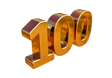 100th Anniversary, 100th birthday, 100 years, Number One Hundred Gold, Numeral 100, 100 Greeting Card, 100th Number, Numeral 100,  100 Years Anniversary Gold Sign, Number Hundred,  Anniversary Bannerの写真素材