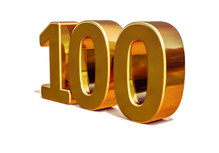 100th Anniversary, 100th birthday, 100 years, Number One Hundred Gold, Numeral 100, 100 Greeting Card, 100th Number, Numeral 100,  100 Years Anniversary Gold Sign, Number Hundred,  Anniversary Bannerの写真素材