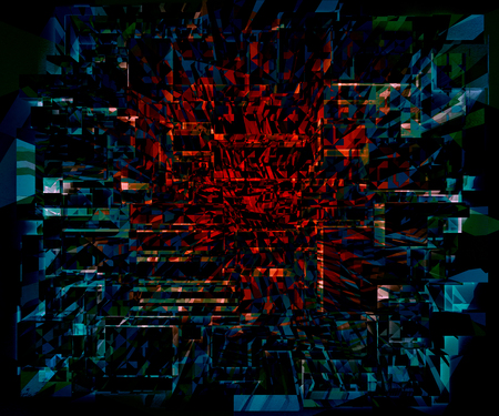 Digital Art Dark Geometrical Triangular Background, Black Friday Background, Nightclub Abstract Background, Explosion Art Background, Fantasy Textureの写真素材