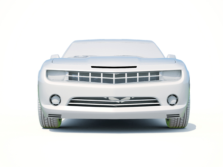 3d Car White Icon, 3d Car Blank Template, 3d White Car Icon with Shadow, Business Sedan Car on White Background, Automobile Isolated, Automobile Service Sign, Auto Body, Automobile Industryの写真素材