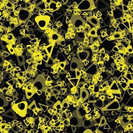 Funky Circle Abstract Bio Chain Pattern.のイラスト素材