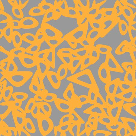 Funky Circle Abstract Bio Chain Pattern.
