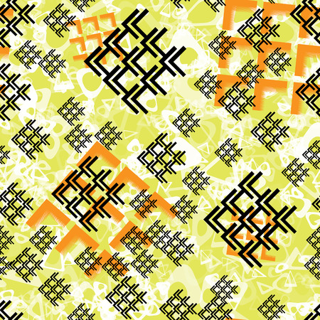 Seamless pattern of geometric design for template vector illustration