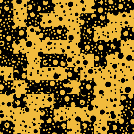 Asymmetrical art camouflage design of circles.のイラスト素材