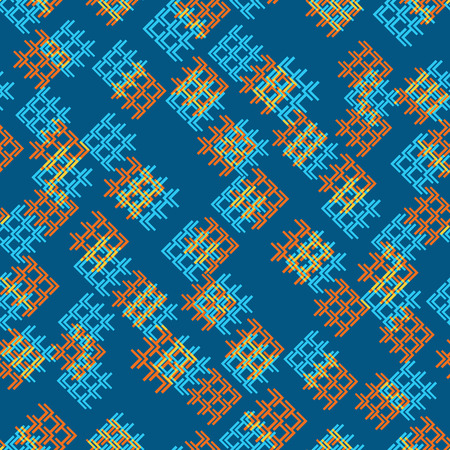 Abstract Seamless Geometric Dynamic Sport Pattern, Fashion Urban Repeated Backdrop for Boys, Textile, Wrapping Paper, Trendy Lines Elements, Triangles, Arrows Tech Design Elements,  Irregular Patchesのイラスト素材