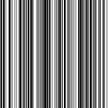 Black and White Straight Vertical Variable Width Stripes, Monochrome Lines Pattern, Vertically Seamless, Straight Parallel Vertical Lines, Fashion Geometric Monochrome Random Streaksのイラスト素材