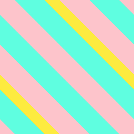 Seamless pattern in memphis neon colors, straight diagonal thin line abstract background, striped geometric ornament, vector parallel slanting, oblique lines textureのイラスト素材