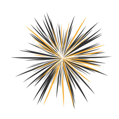 Abstract star rays, holiday firework, sun burst, star burst sunshine. Radiating from the center of beams, abstract explosion.のイラスト素材
