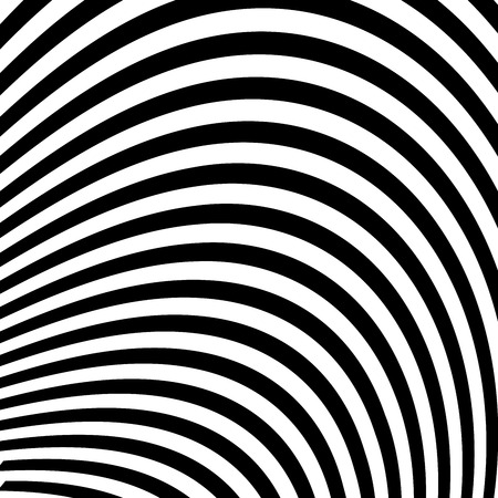 Abstract Vector Background of Waves,  Optical Illusion, Black and White Line Art, Wave Icon, Optical Art Background, Wave Design, Abstract Lines, Modern Striped Background, Zebra Stripesのイラスト素材