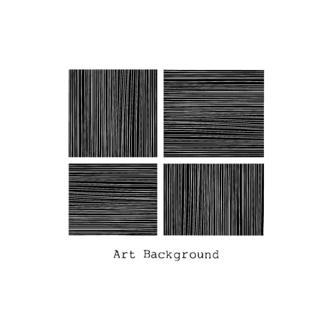 Black and White Striped Art Background, Minimalistic Monochrome Texture, Abstract Modern Twisted Striped Patternのイラスト素材