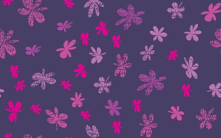 Seamless Grunge Daisy Flower Abstract Vector Background, Grunge Brush Strokes, Art Abstract Pattern Background.のイラスト素材
