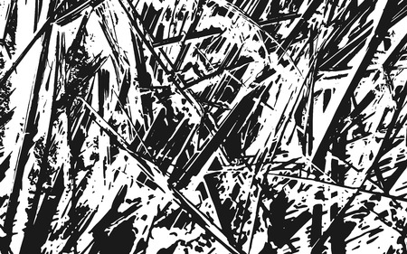 Grunge black and white straw texture template,dry straw, straw background texture, abstract natural thatched design.のイラスト素材