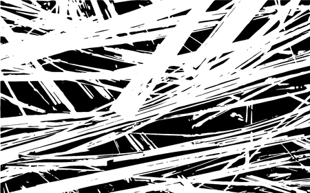 Grunge Black And White Straw Texture Template, Dry Straw, Straw Background Texture, Abstract Natural Thatched Design.のイラスト素材