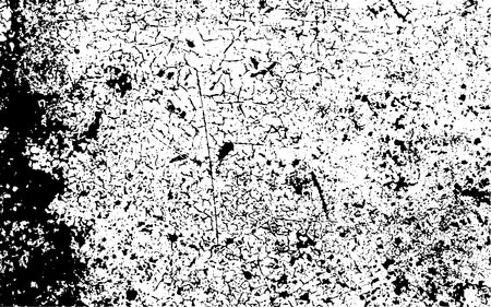 Grunge Urban Vector Texture Template, Dark Messy Dust Overlay Distress Background, Abstract Dotted, Scratched, Vintage Effect with Noise and Grainのイラスト素材
