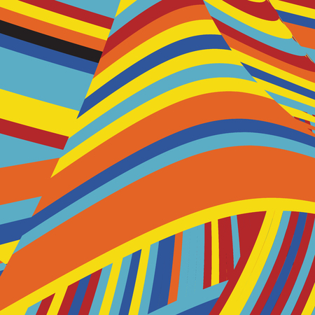 Zebra Pop  Abstract Color Stripe Fashion Pattern, Summer Optimistic Design, Art Animal Skinのイラスト素材