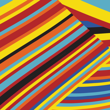 Zebra Pop  Abstract Color Stripe Fashion Pattern, Summer Optimistic Design, Art Animal Skinのイラスト素材