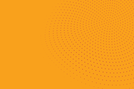 Halftone Circle Background, Abstract Dotted Background, Dots on Red Background, Halftone Effect, Comic Book Retro Print, Pop Art Style, Red and Yellow, Pattern with Circles, Dots, Vector illustrationのイラスト素材