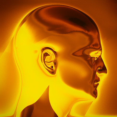 White Mannequin Dummy Head, Wig, White Bust, Head Shot, ManÂ´s Head, Bald Man,  Bald Head, Migraine Headache Pain, Cognitive Psychology, Intelligence, Learningの写真素材