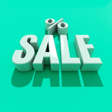 3d Sale Word with Shadow, 3D Rendering, Sale Word Typography, Sale Concept 3D, 3d Render of the Word SALE, Word "SALE" Written by White Lettersの写真素材