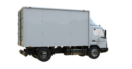 Ambulance white truck isolated, template element infographicの写真素材