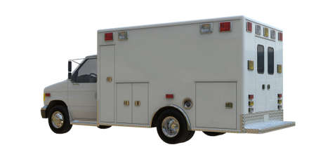 Ambulance white truck isolated, template element infographicの写真素材