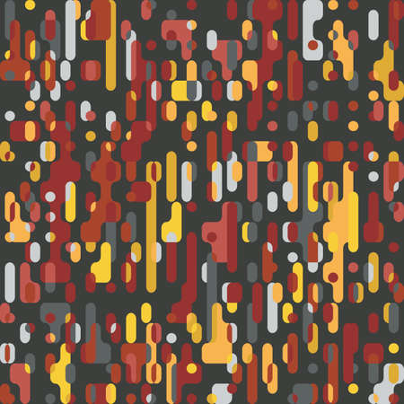 Pixel Abstract Mosaic Background, Squares Design Isolated Black Elements on White Pattern Vector illustrationのイラスト素材