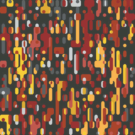 Pixel Abstract Mosaic Background, Squares Design Isolated Black Elements on White Pattern Vector illustrationのイラスト素材