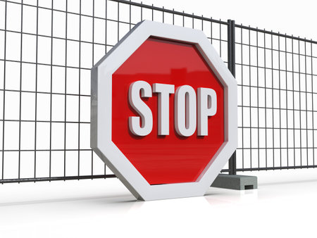 STOPÂ You are Not Allowed Here,Â Roadsign with SymbolÂ for Prohibited Activities, Traffic StopÂ Blocking Sign,Â Prohibition Icon,Â No Entry Signal, RedÂ Warning,Â Not Allowedの写真素材