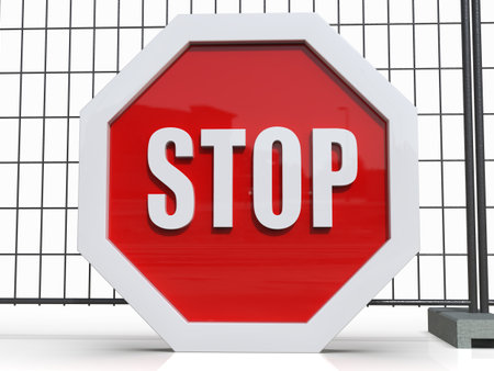 STOPÂ You are Not Allowed Here,Â Roadsign with SymbolÂ for Prohibited Activities, Traffic StopÂ Blocking Sign,Â Prohibition Icon,Â No Entry Signal, RedÂ Warning,Â Not Allowedの写真素材