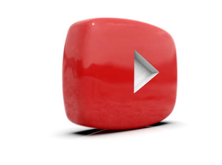 PlayÂ Button Sign Video Icon,Â OnlineÂ Broadcasting ServiceÂ Symbol, Social Media Sign,  Â Video StreamingÂ Mobile App, Video-Sharing Site Upload, ViewÂ and Share Videos,Â 3d Illustrationの写真素材