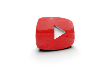 PlayÂ Button Sign Video Icon,Â OnlineÂ Broadcasting ServiceÂ Symbol, Social Media Sign,  Â Video StreamingÂ Mobile App, Video-Sharing Site Upload, ViewÂ and Share Videos,Â 3d Illustrationの写真素材