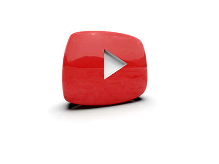 PlayÂ Button Sign Video Icon,Â OnlineÂ Broadcasting ServiceÂ Symbol, Social Media Sign,  Â Video StreamingÂ Mobile App, Video-Sharing Site Upload, ViewÂ and Share Videos,Â 3d Illustrationの写真素材