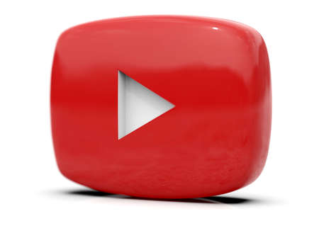 PlayÂ Button Sign Video Icon,Â OnlineÂ Broadcasting ServiceÂ Symbol, Social Media Sign,  Â Video StreamingÂ Mobile App, Video-Sharing Site Upload, ViewÂ and Share Videos,Â 3d Illustrationの写真素材