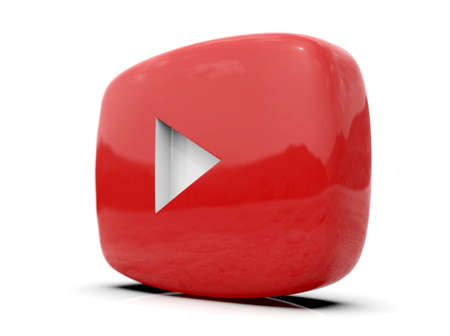 PlayÂ Button Sign Video Icon,Â OnlineÂ Broadcasting ServiceÂ Symbol, Social Media Sign,  Â Video StreamingÂ Mobile App, Video-Sharing Site Upload, ViewÂ and Share Videos,Â 3d Illustrationの写真素材
